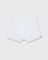 Boxer Brief In White Organic Stretch Cotton