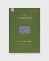 Boxer Brief In Heather Grey Organic Stretch Cotton