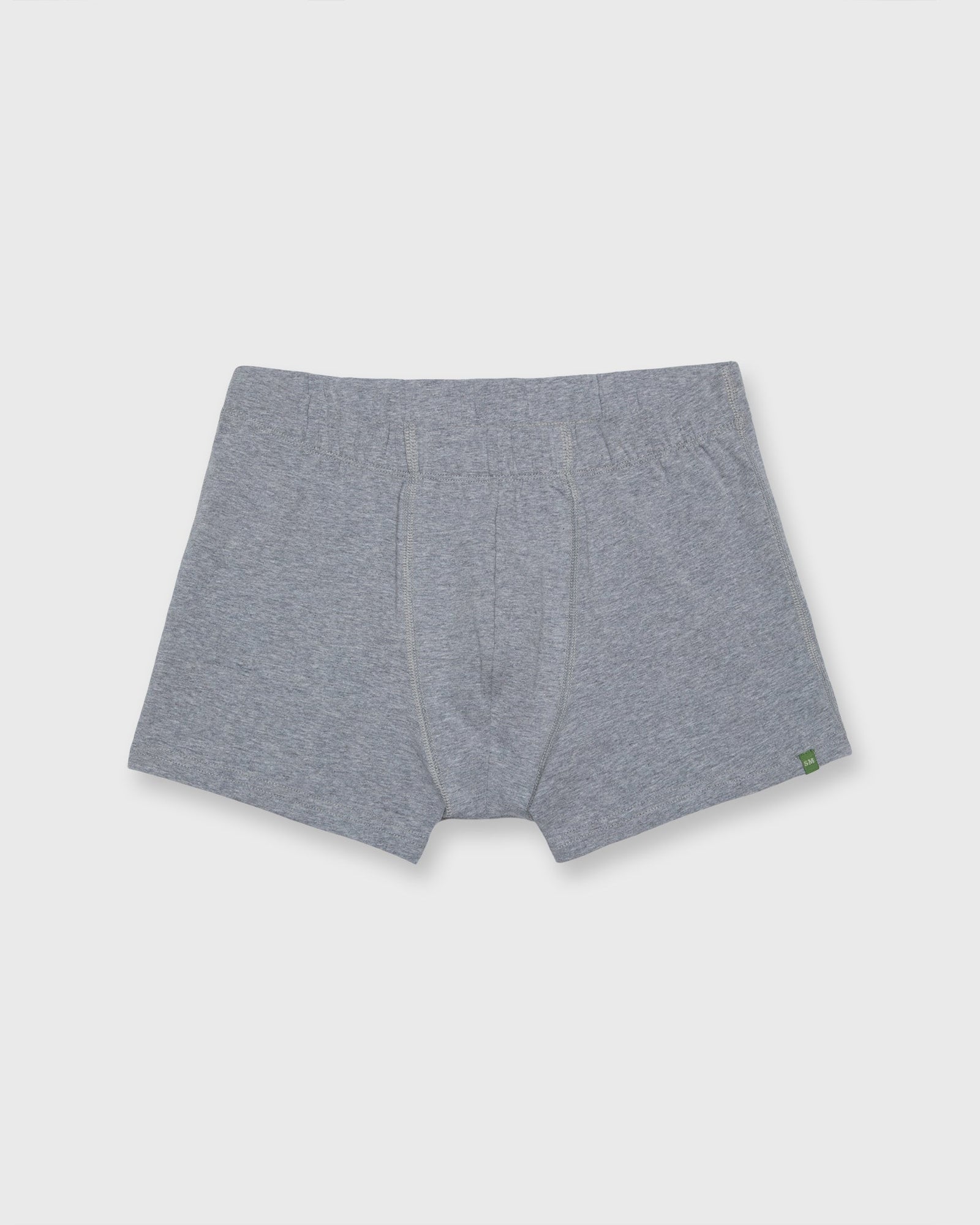 Boxer Brief (Pack of 2) in Heather Grey Organic Stretch Cotton