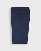 Virgil No 3 Suit In Char Sky Windowpane Plainweave