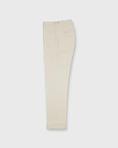 Side Tab Dress Trouser In Cotolino Canvas
