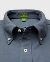 Knit Button Down Popover Shirt In Pima Pique