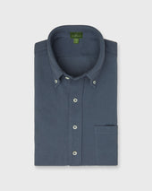Knit Button Down Popover Shirt In Pima Pique