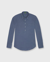 Knit Button Down Popover Shirt In Pima Pique