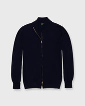 Fine Gauge Track Jacket Sweater In Escorial Wool