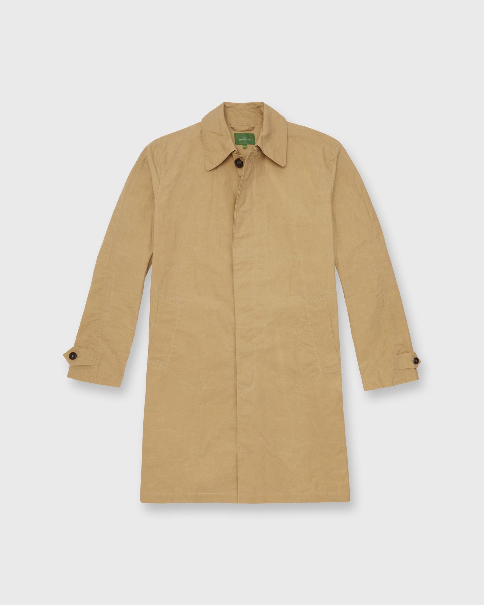 Traveler S Trench In Dry Waxed Poplin