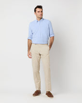 Knit Button Down Popover Shirt In Oxford Pima Pique