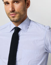 Spread Collar Dress Shirt In Stripe End On End
