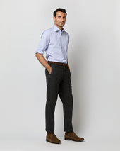 Spread Collar Dress Shirt In Stripe End On End