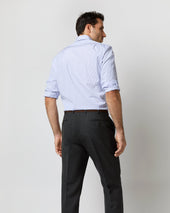 Spread Collar Dress Shirt In Stripe End On End