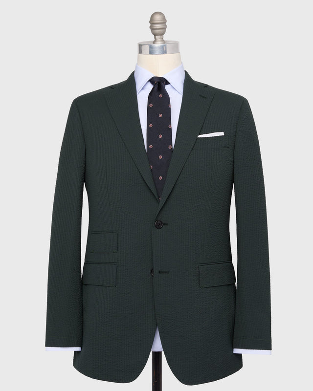 Kincaid No 3 Suit In Dark Seersucker