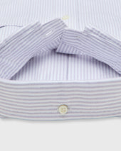 Button Down Sport Shirt In University Stripe Oxford
