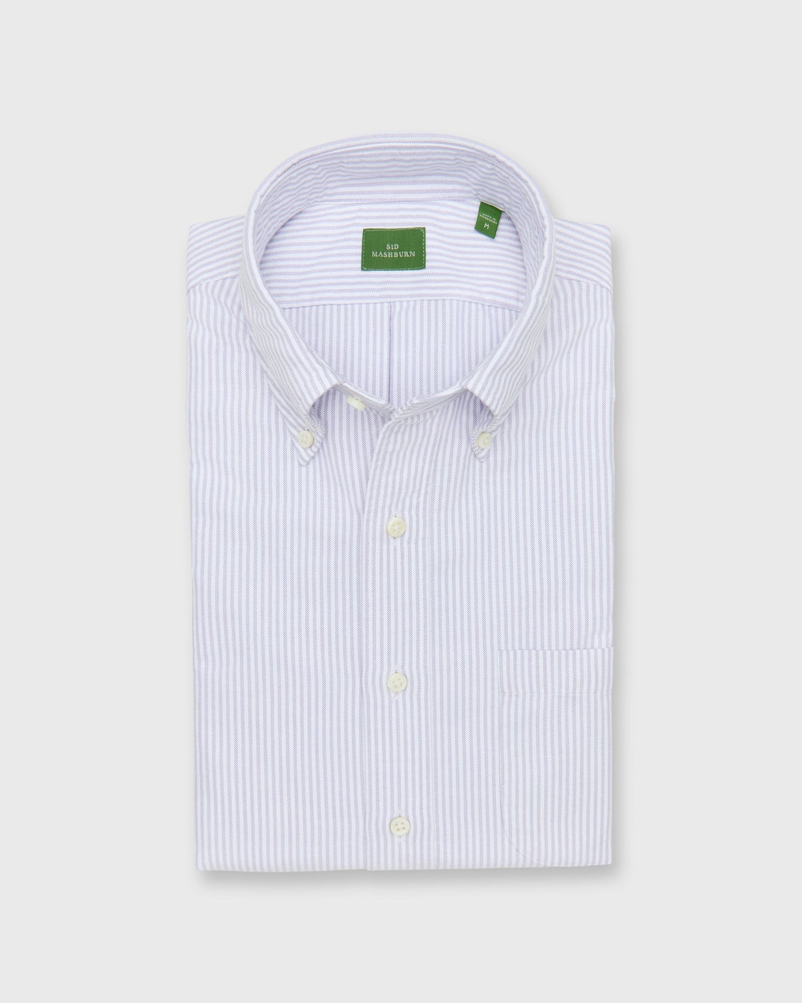 Button Down Sport Shirt In University Stripe Oxford