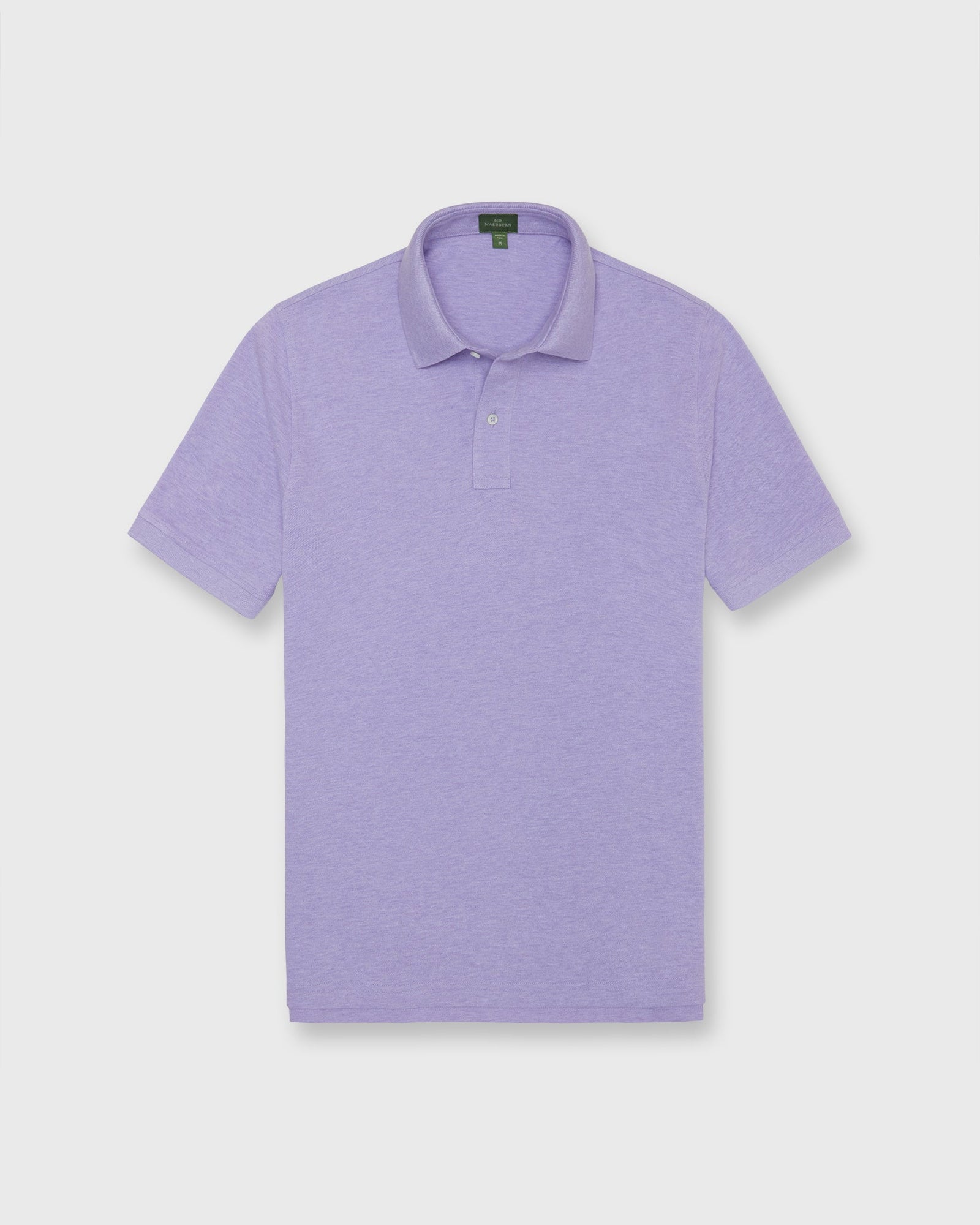 Court Polo In Heather Pima Pique