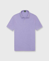Court Polo In Heather Pima Pique