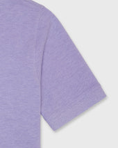 Court Polo In Heather Pima Pique