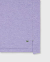 Court Polo In Heather Pima Pique