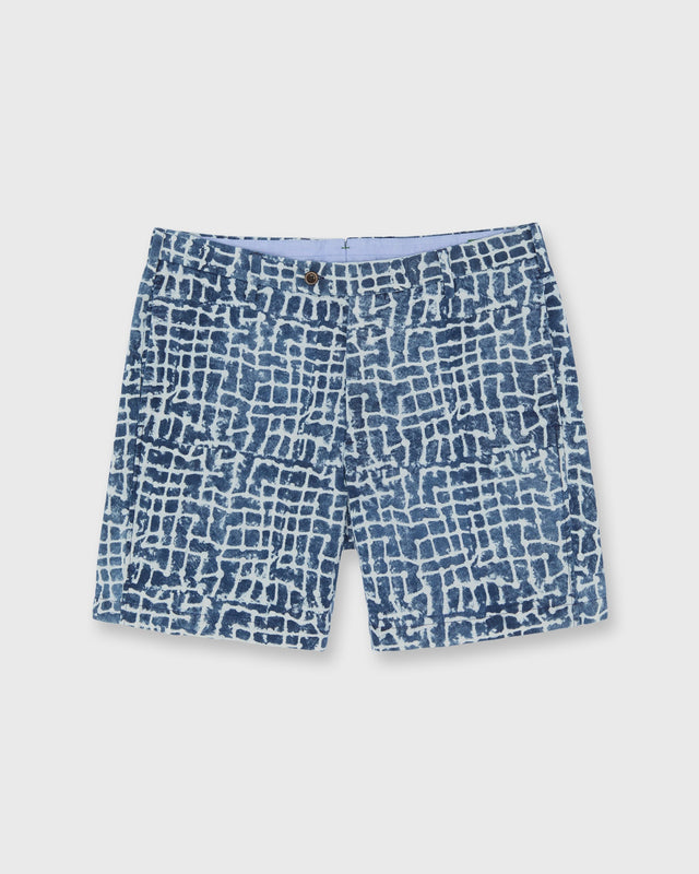 Sport Short in Pacific/Sky Block Print