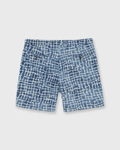 Sport Short In Pacific Sky Block Print