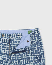 Sport Short In Pacific Sky Block Print