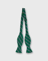 Silk Bow Tie In Navy Queens Stripe