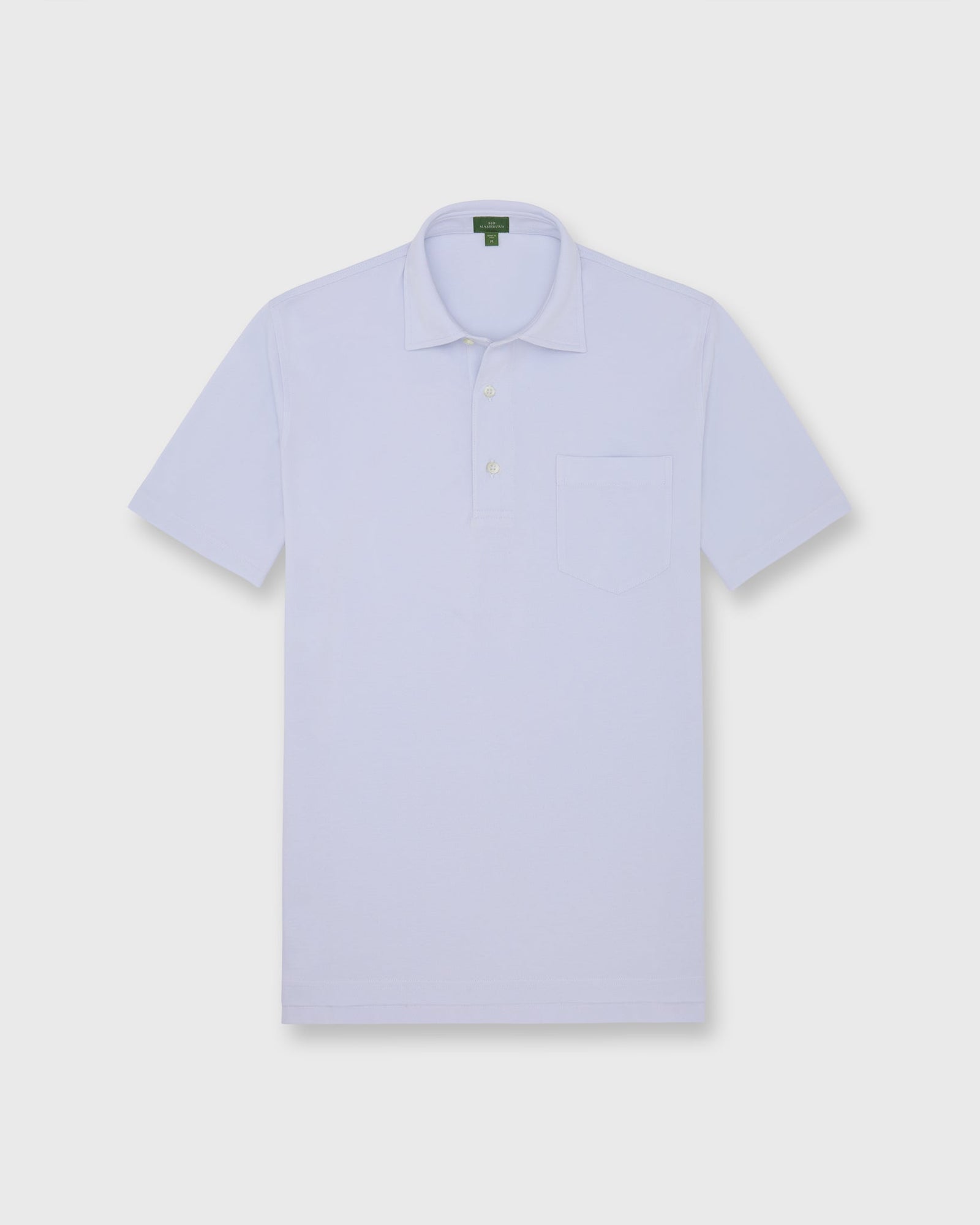 Short Sleeved Polo In Pale Pima Pique