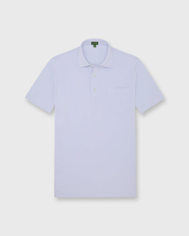 Short Sleeved Polo In Pale Pima Pique