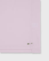 Short Sleeved Polo In Pale Pink Pima Pique