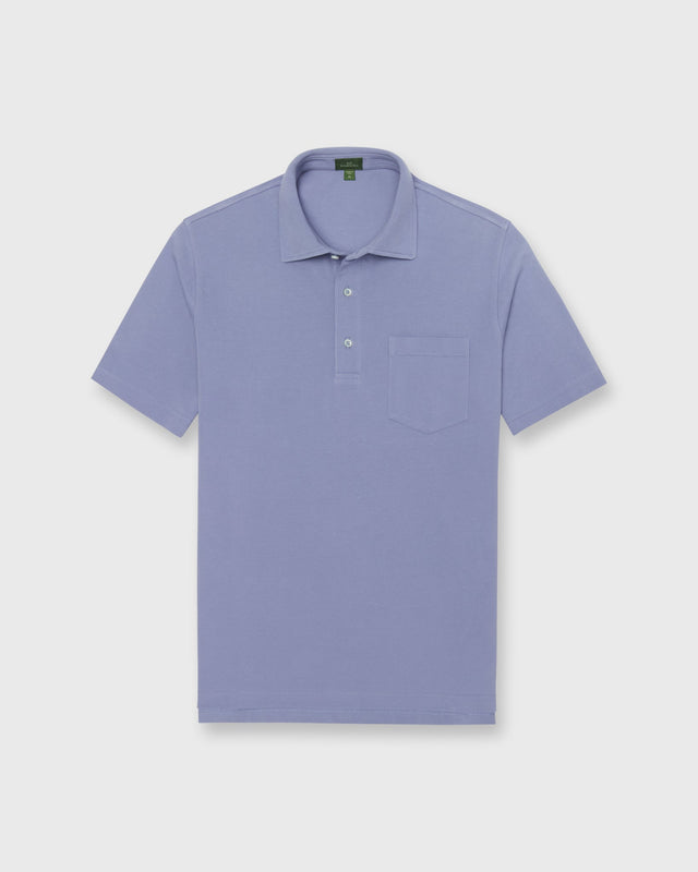 Short-Sleeved Polo in Peri Pima Pique