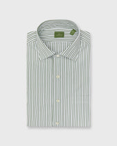 Spread Collar Dress Shirt In Sky Stripe Poplin