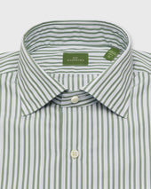 Spread Collar Dress Shirt In Sky Stripe Poplin
