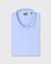 Spread Collar Sport Shirt In Dutch Graph Check Poplin