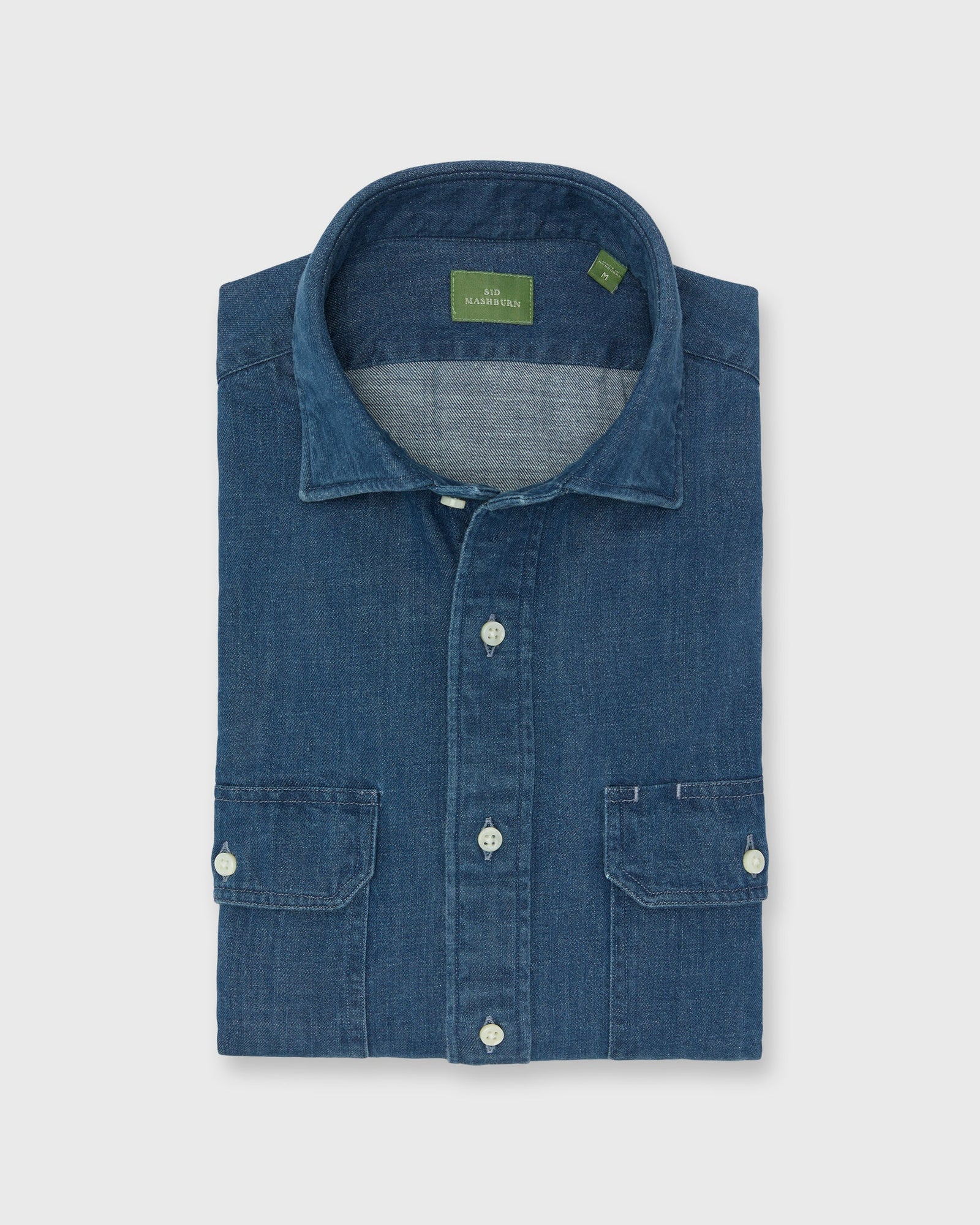 Work Shirt In Medium Wash Denim