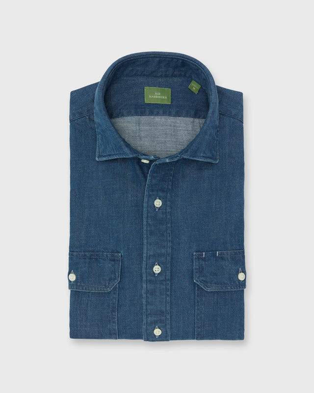 Work Shirt In Medium Wash Denim