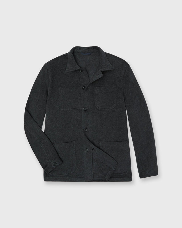 Chore Jacket in Charcoal Cashmere Flannel