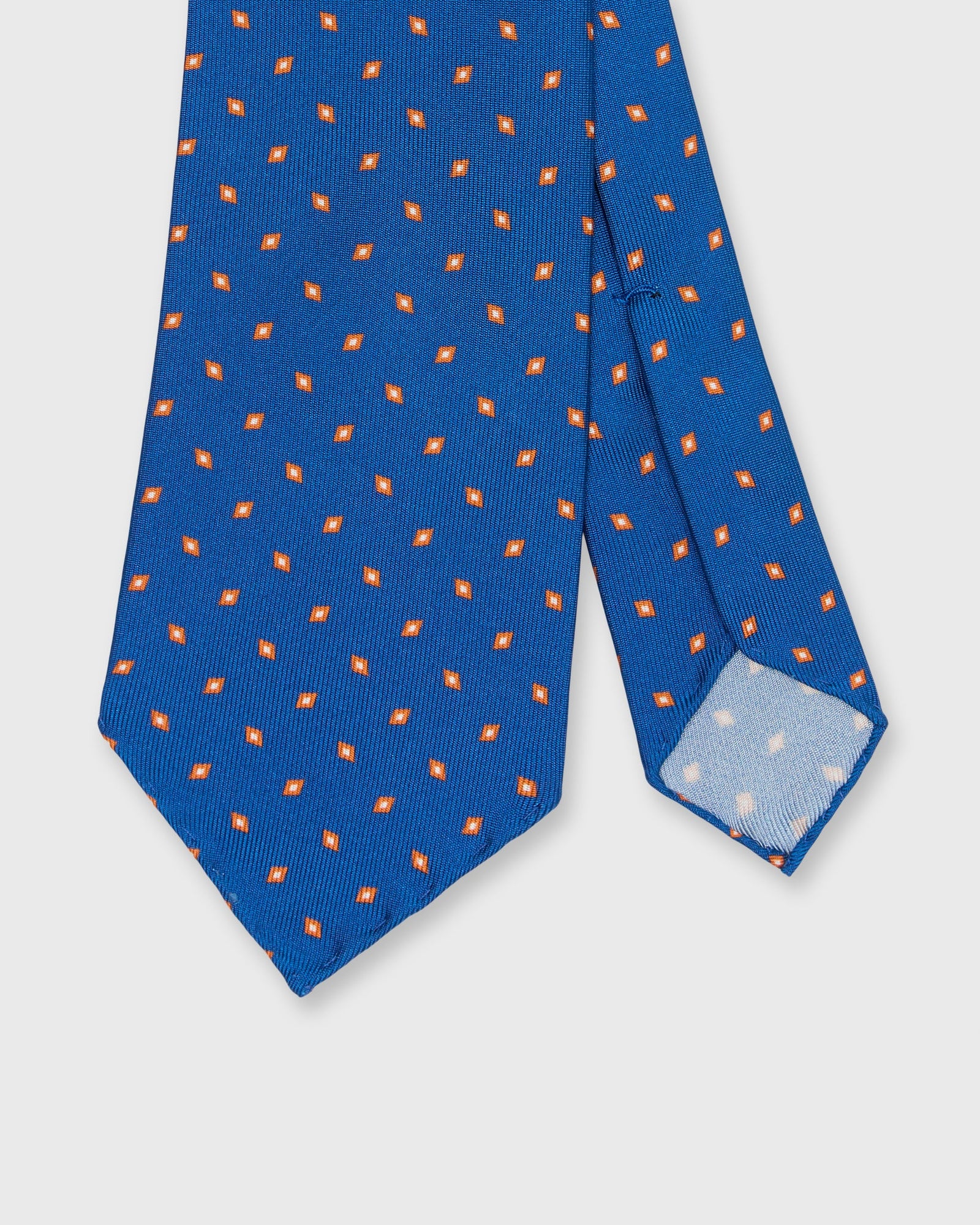 Silk Print Tie In Diamond