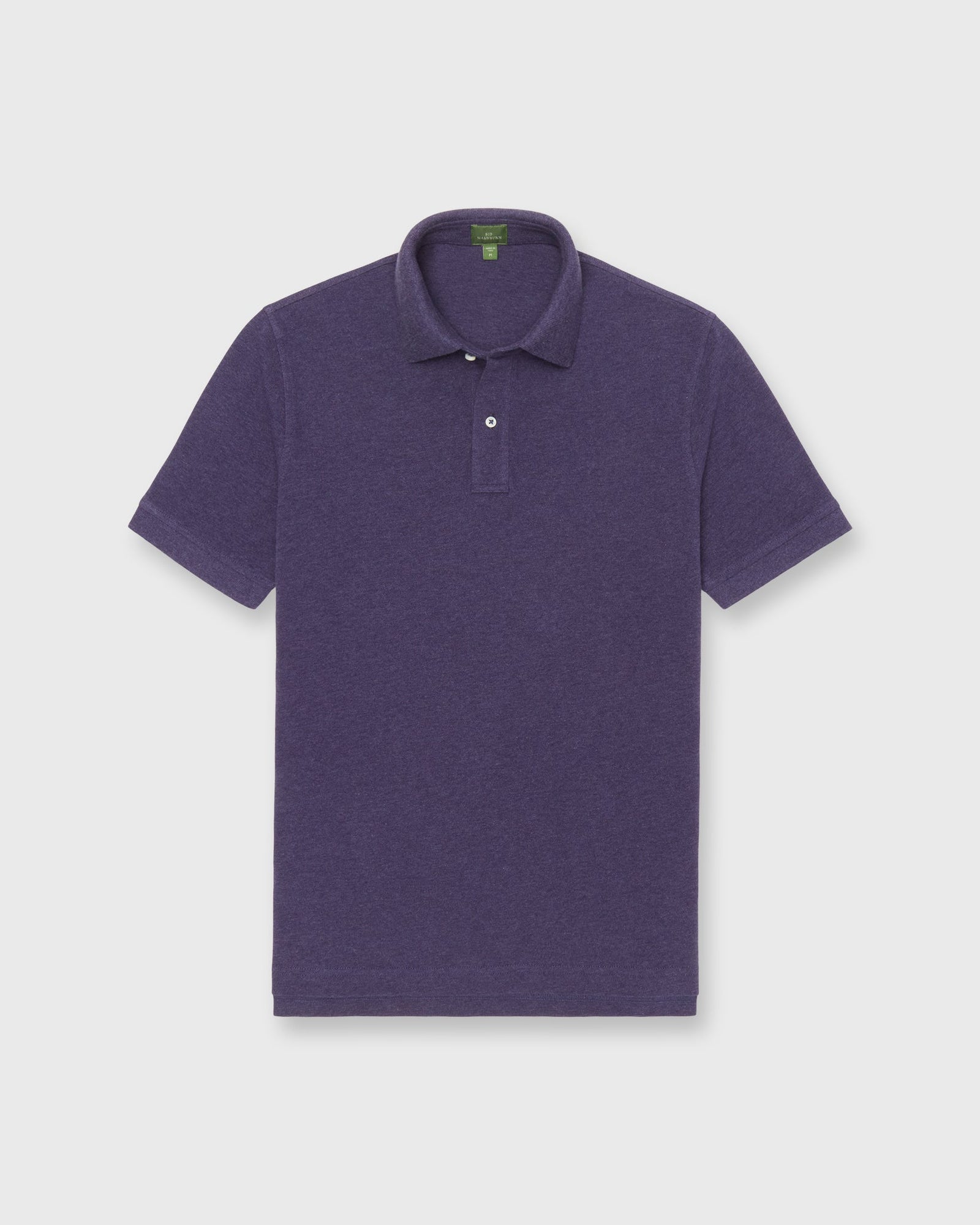 Court Polo In Heather Nightshade Pima Pique