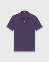 Court Polo In Heather Nightshade Pima Pique