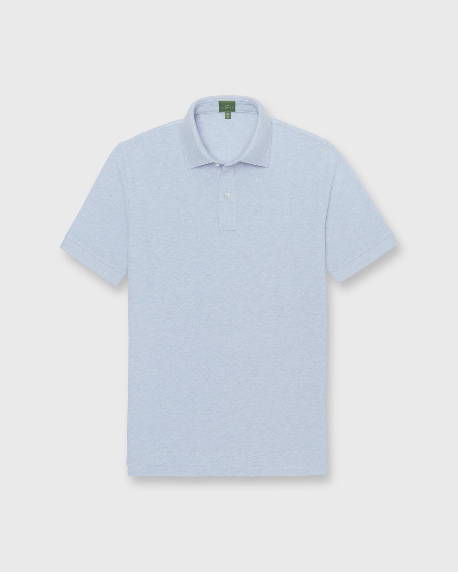 Court Polo In Heather Pale Pima Pique
