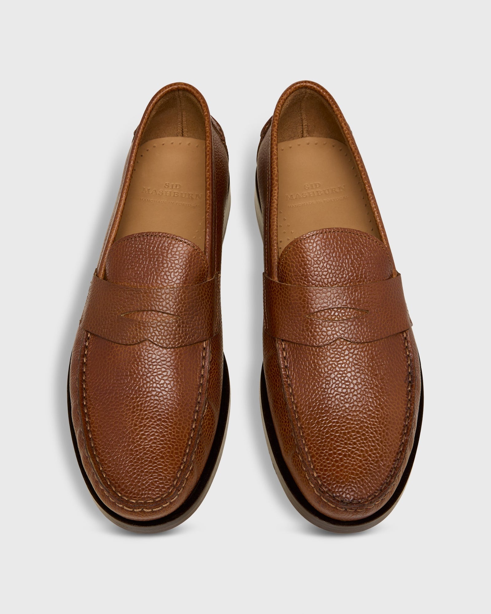 Handsewn Penny Loafer In Scotch Pebble Grain Leather