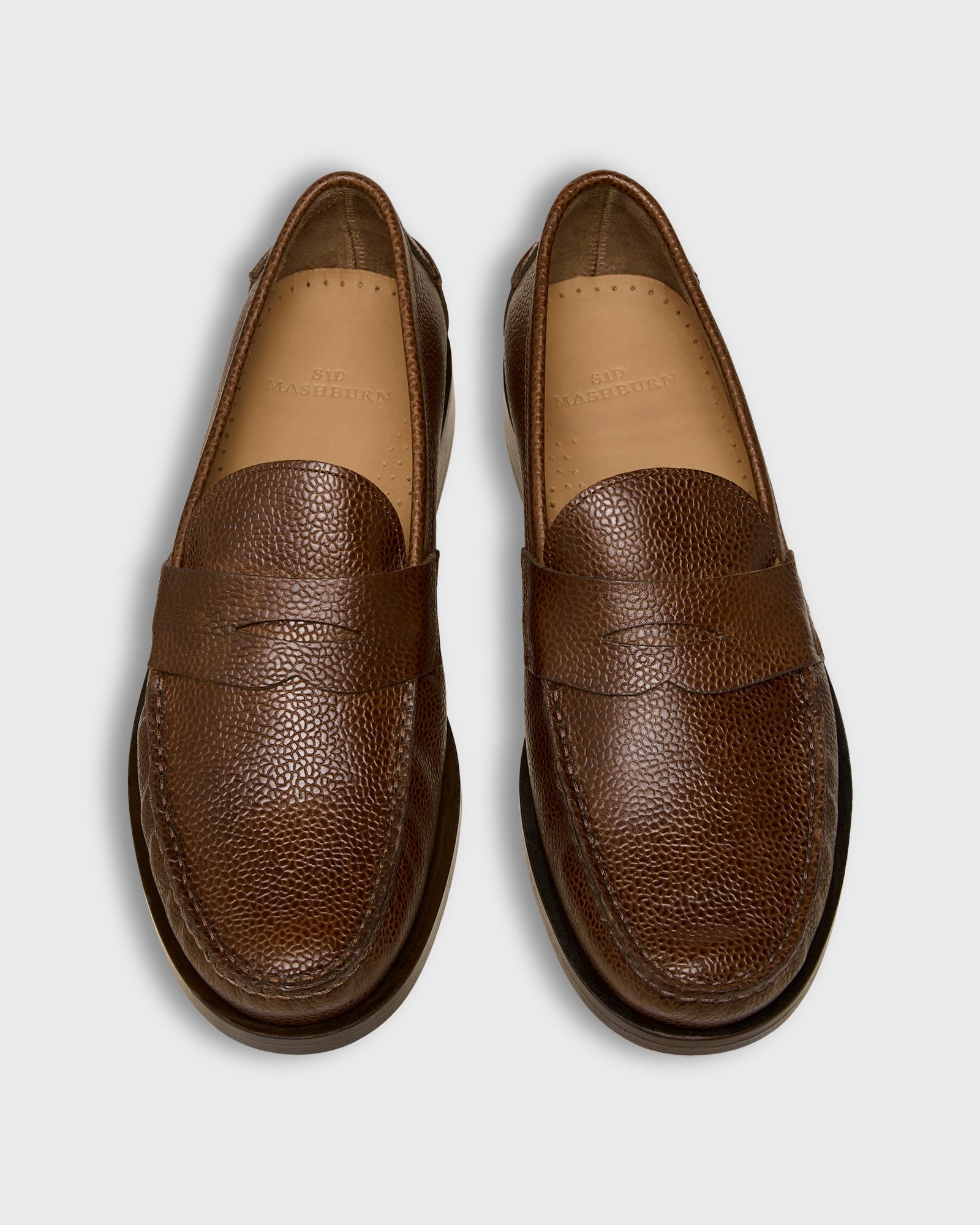 Handsewn Penny Loafer In Pebble Grain Leather