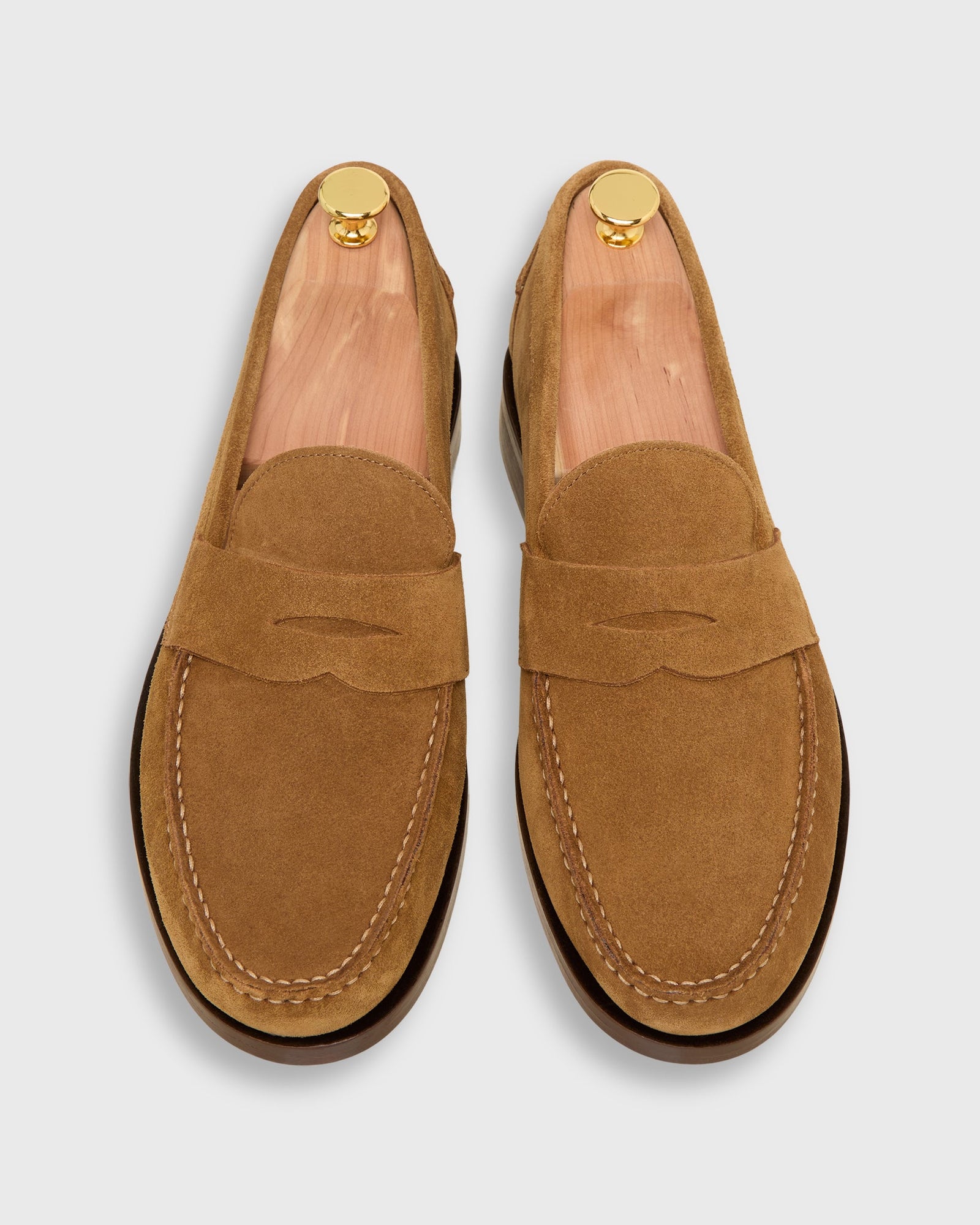 Handsewn Penny Loafer In Suede