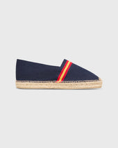 Classic Espadrille In Red Gold Stripe