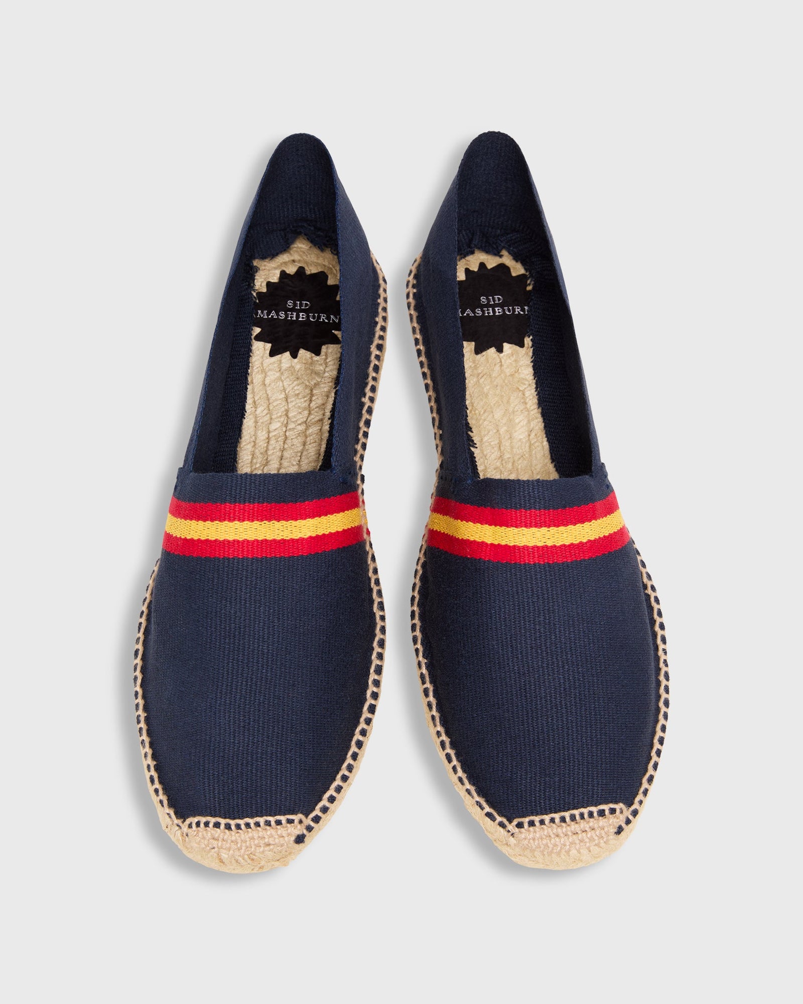 Classic Espadrille In Red Gold Stripe