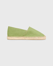 Classic Espadrille In Green Canvas