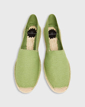 Classic Espadrille in Green Canvas