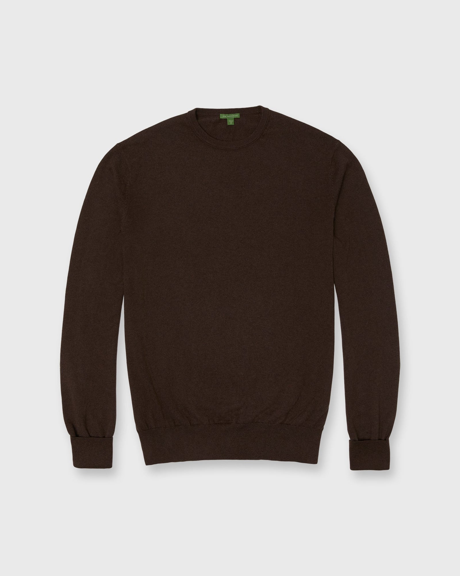 Casual Crewneck Sweater In Brazil Nut Cotton Cashmere