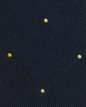 Silk Woven Tie In Yellow Dot