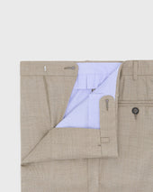 Dress Trouser In Barley Wool Hopsack