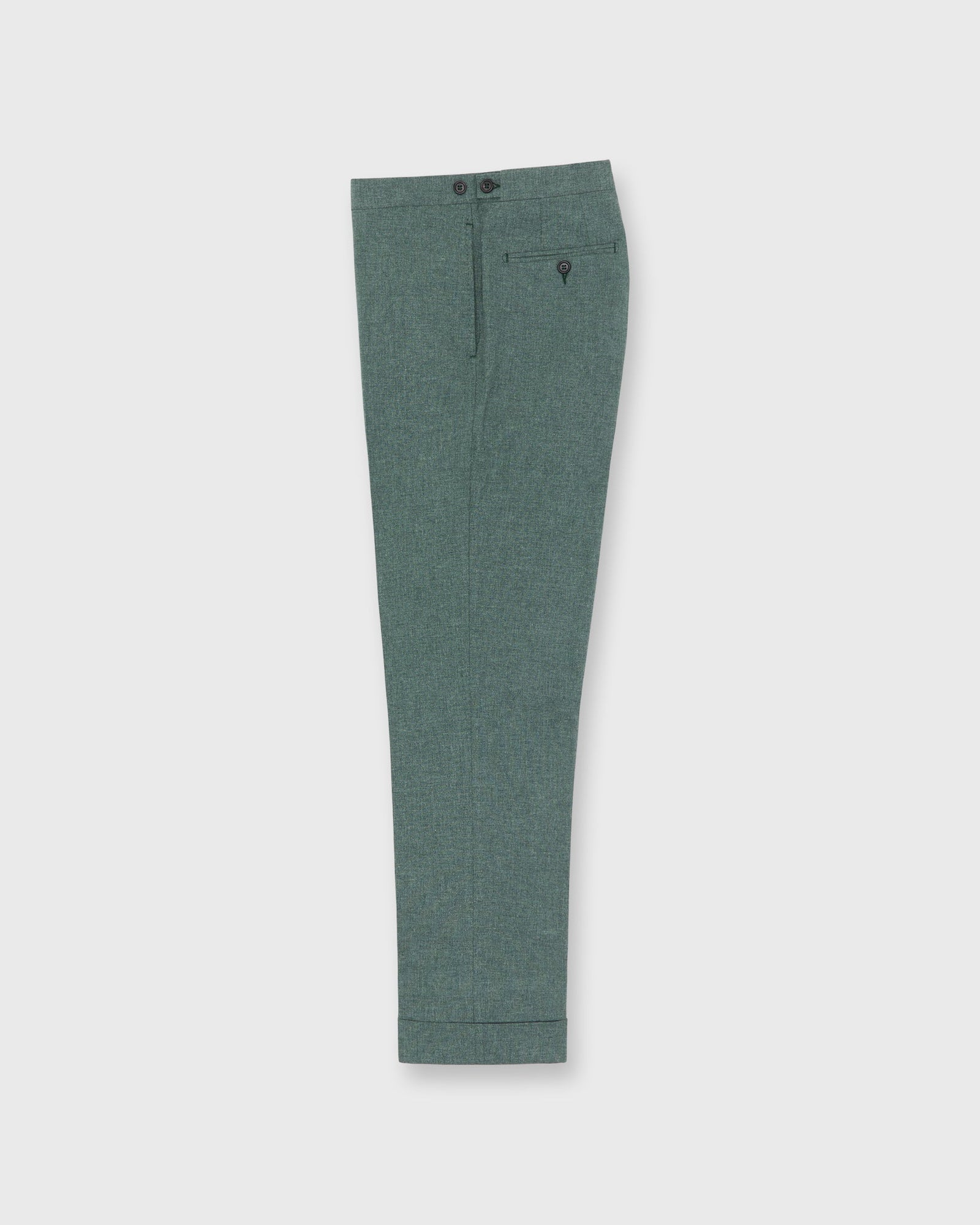 Side-Tab Dress Trouser in Seamoss Plainweave